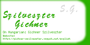 szilveszter gichner business card